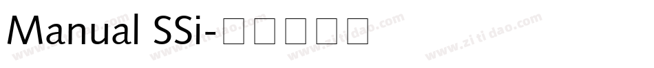 Manual SSi字体转换